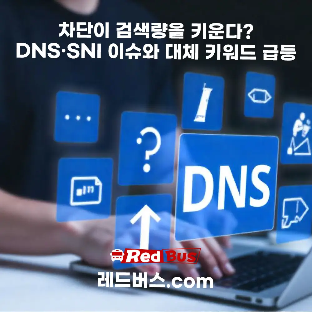 차단이 검색량을 키운다? DNS·SNI 이슈와 대체 키워드 급등